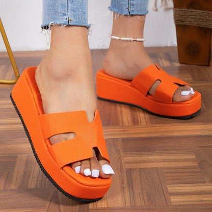 New Elevated Slio Thick Bottom Fashionable All-match Sandals 1024040309
