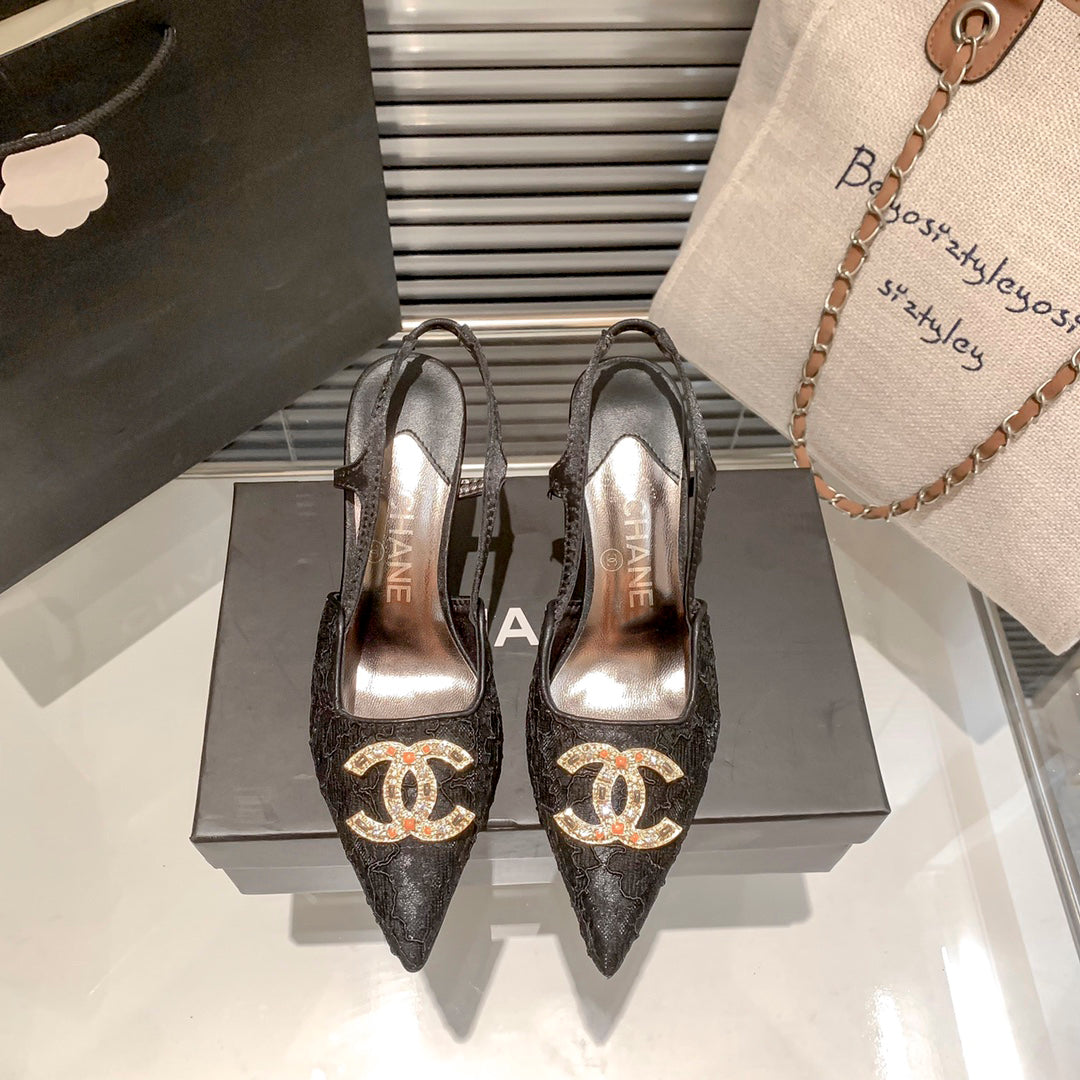 CNL fashion lace high heels XC0723102502