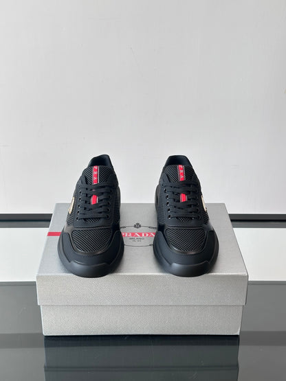 PR Mesh lace-up sneakers 0725061201