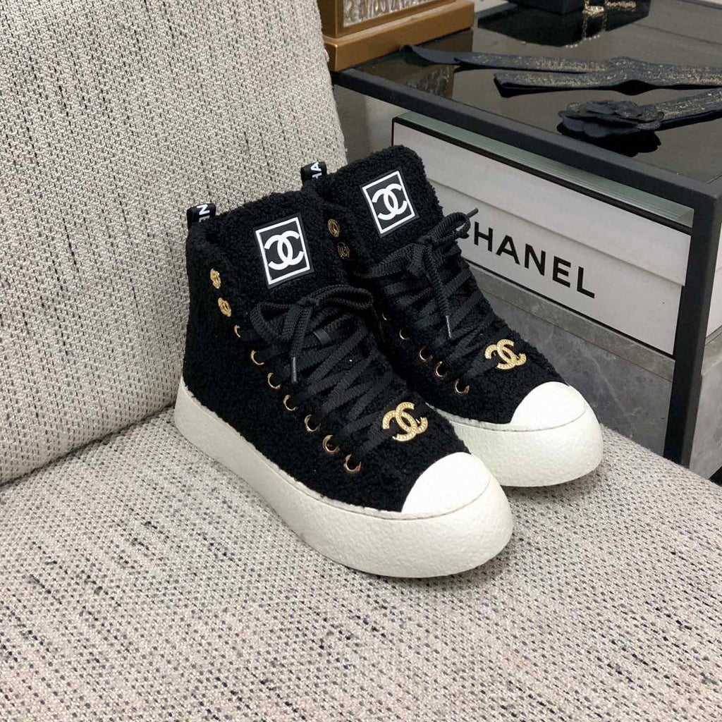 New high top fur casual shoes 1024101512