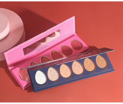 Professionl Mineral 6 Colors Matte Face Blush Palette