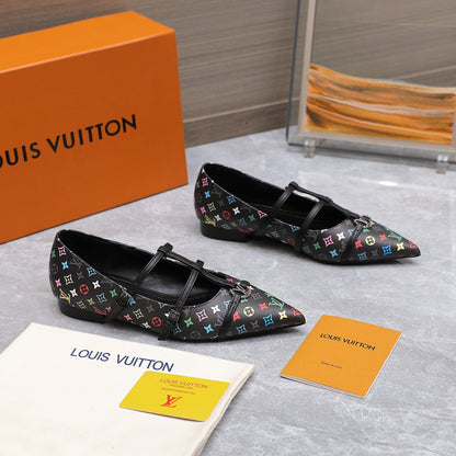 Lvv25ss new pointed-toe flat sandals 0725102306