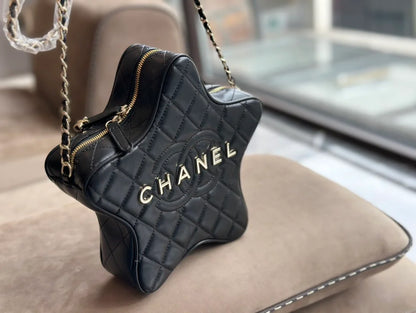 CNL Fashion Rhombus Five-pointed Star Bag 0724021904