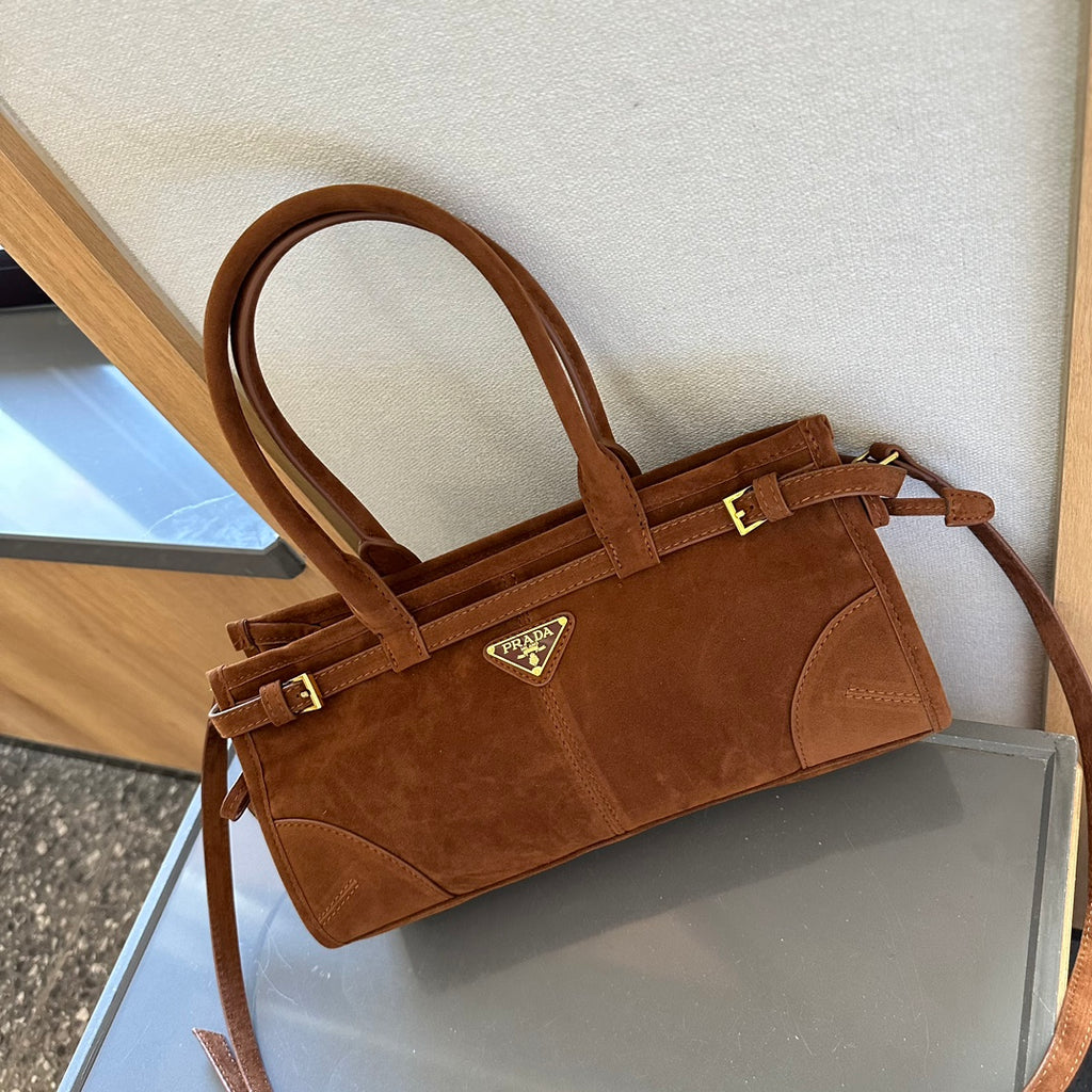 Prd waxed leather crossbody bag 0724082904