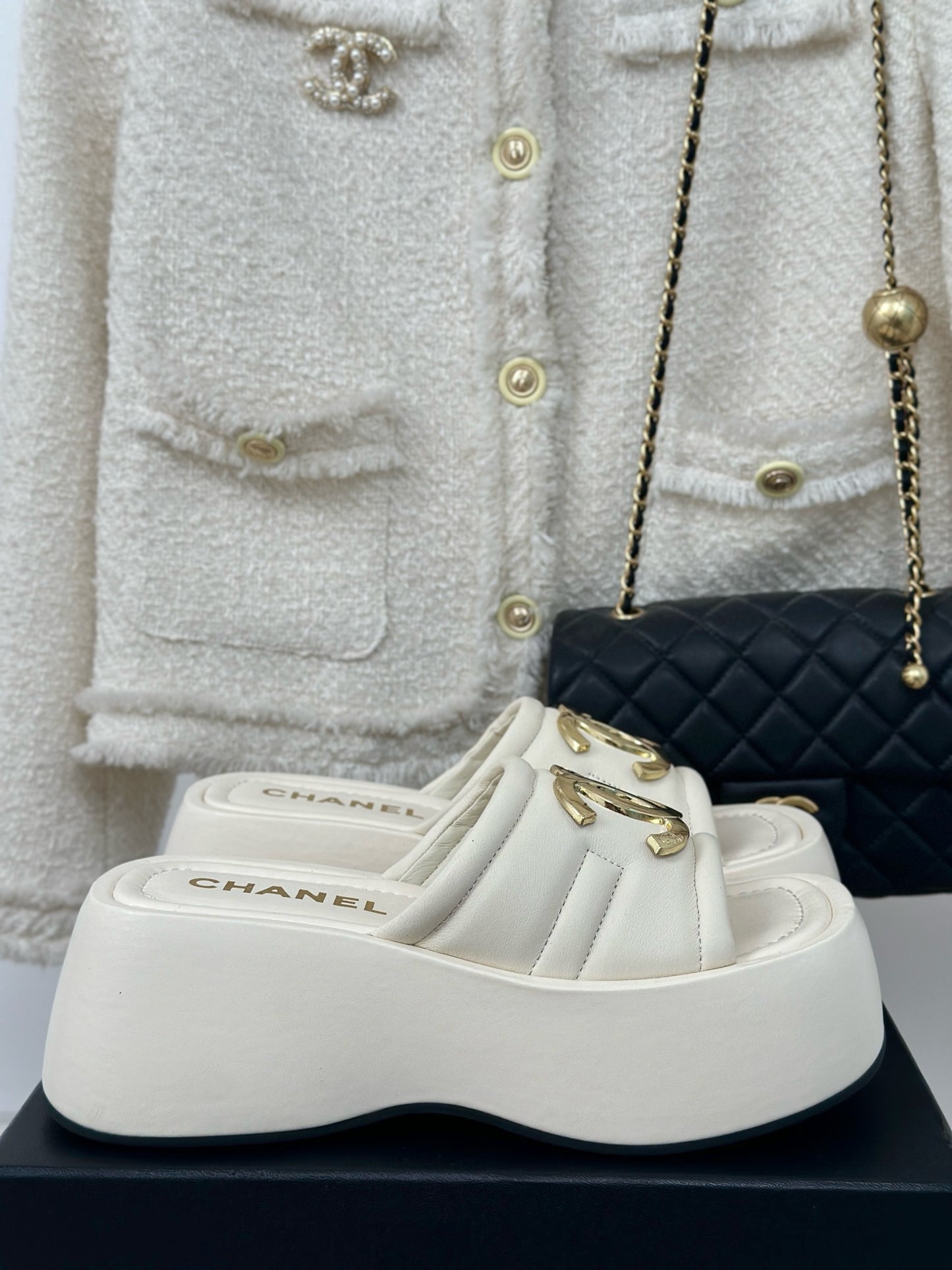 CNL Women Leather Platform Sandal 0724062801