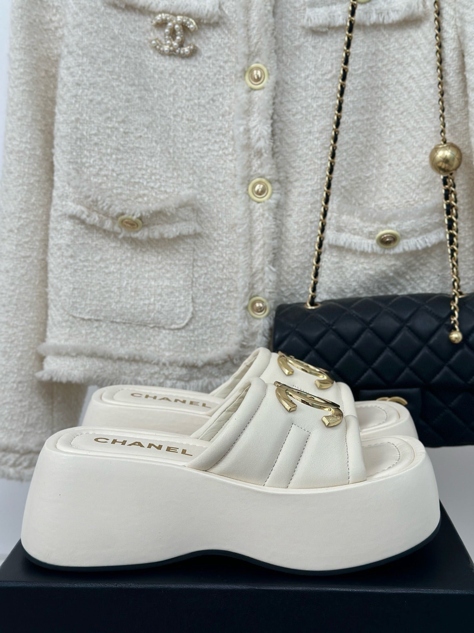 CNL Women Leather Platform Sandal 0724062801