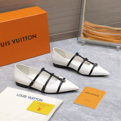 Lvv25ss new pointed-toe flat sandals 0725102306