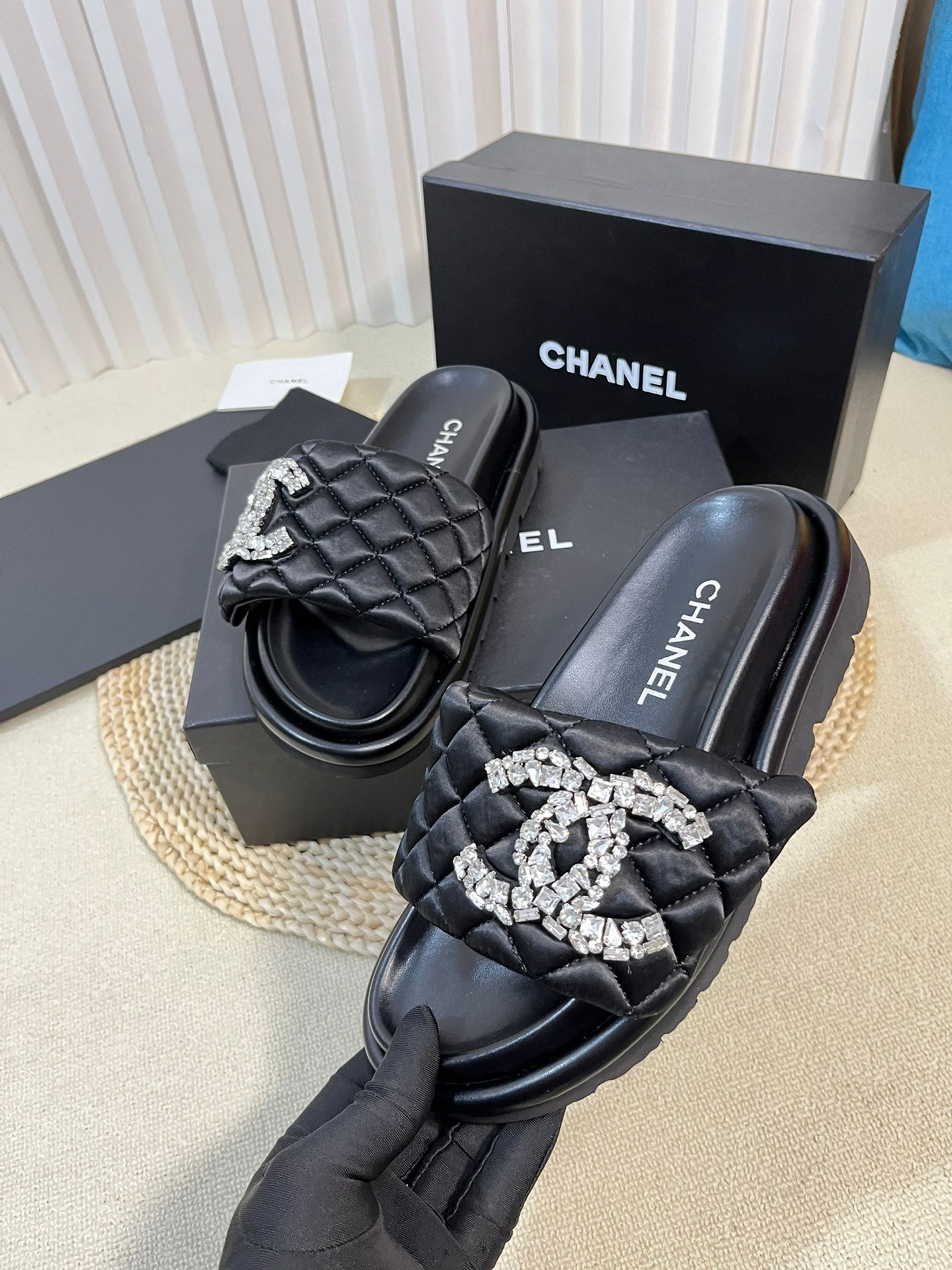 CNL thick-soled Velcro women's slippers 0724042703