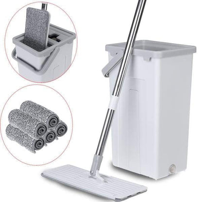 Flat Squeeze Mop | Self Cleaning Tools Set