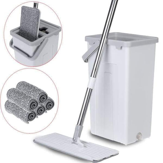 Flat Squeeze Mop | Self Cleaning Tools Set
