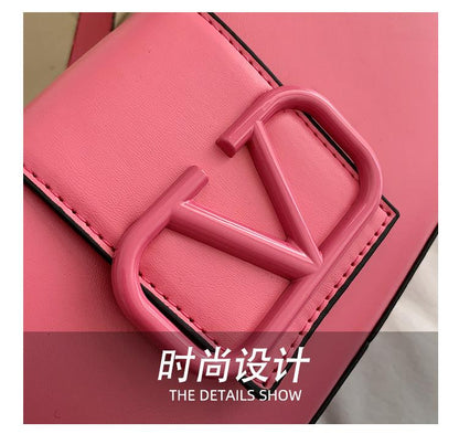 New Solid Color Litchi Underarm Bag Fashion Shoulder Bag 1024051518