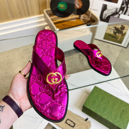 print couple flip flops 03081