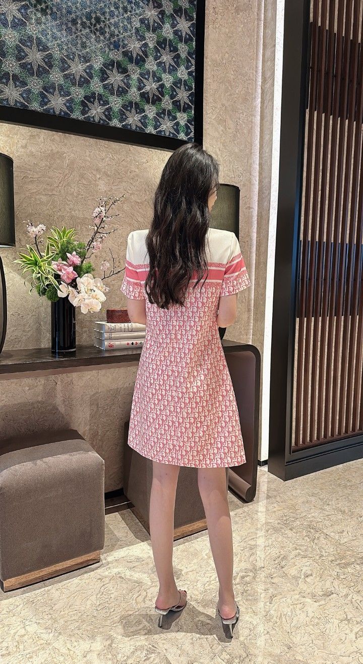 New Fashion Printed Lapel Shirt Dress 1024050701