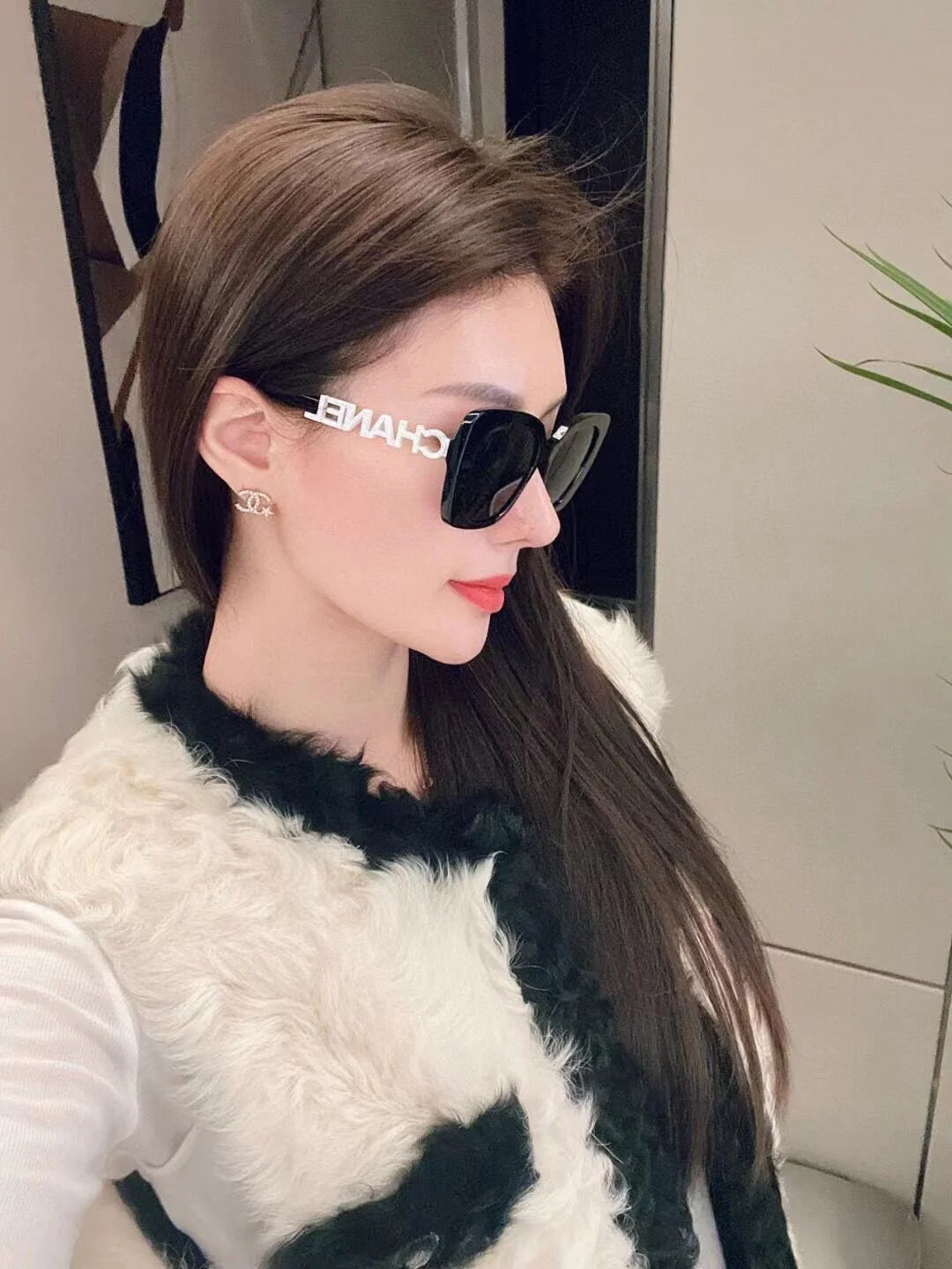 Black Frame Plain UV Protection SunglassesPD05202411904