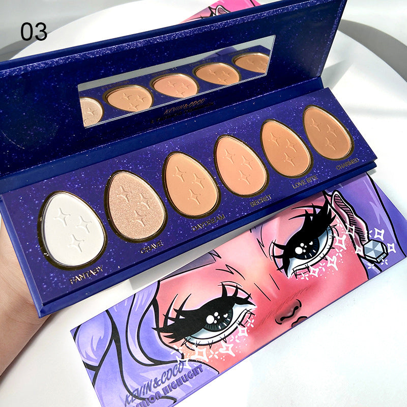 Professionl Mineral 6 Colors Matte Face Blush Palette