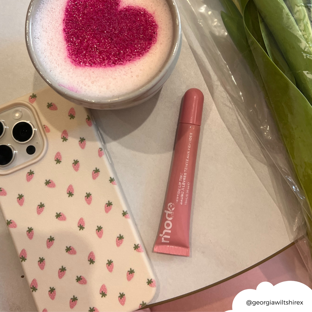 Ditsy Strawberries Phone Case - Soft White