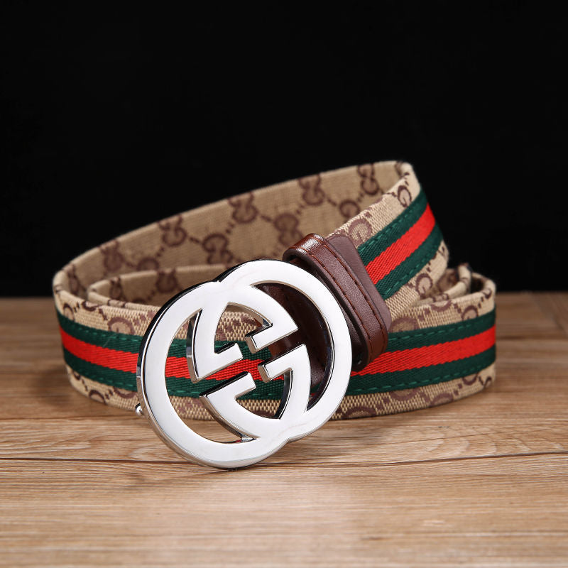 Men's Belt High-Grade Letter Leather Business Belt All-Match Casual PD02070701