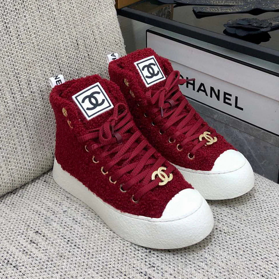 New high top fur casual shoes 1024101512