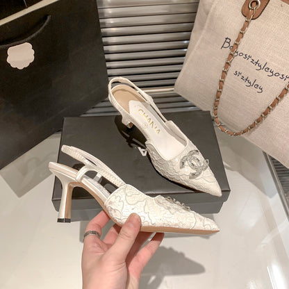 CNL fashion lace high heels XC0723102502