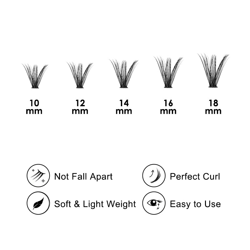 Iris Dream Segmented Natural Glue-on Lashes