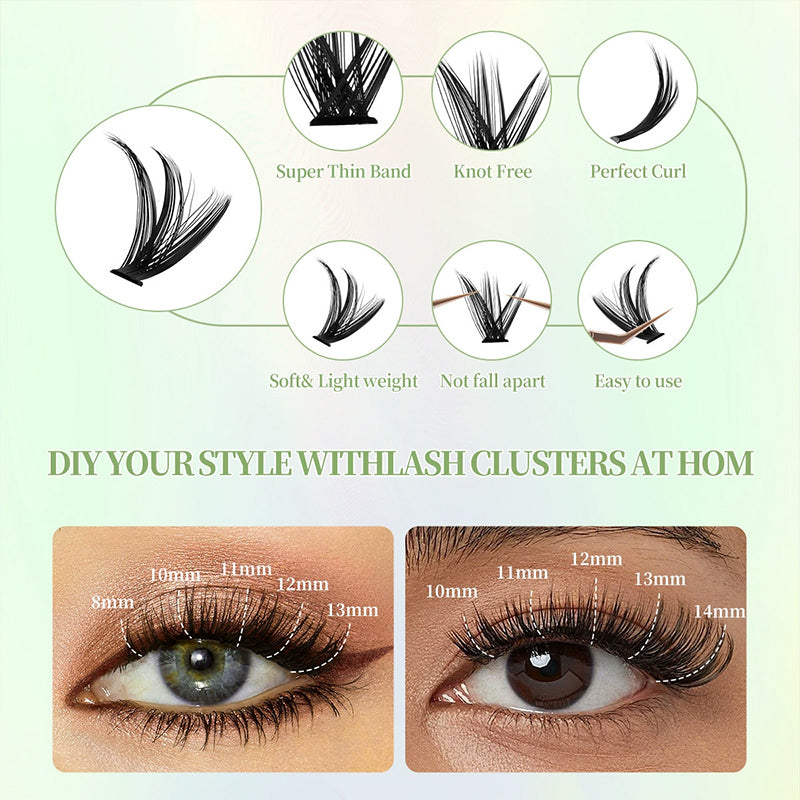 Fox Ultra Segmented Natural Glue-on Lashes