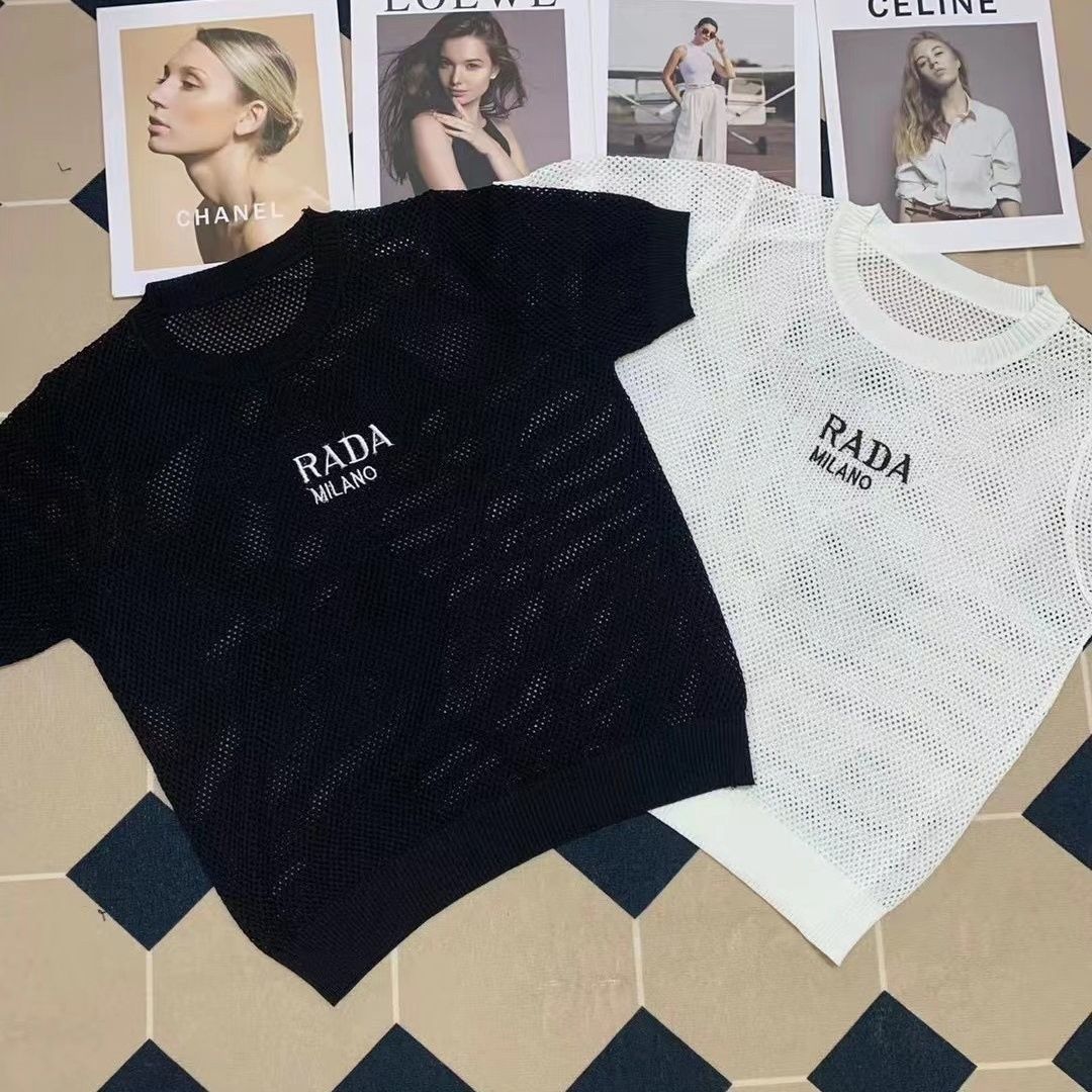 New Hollow Sweater Thin Short-sleeved 1024031412