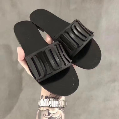 New top metal buckle sandals retro platform sandals and slippers fashion slippers