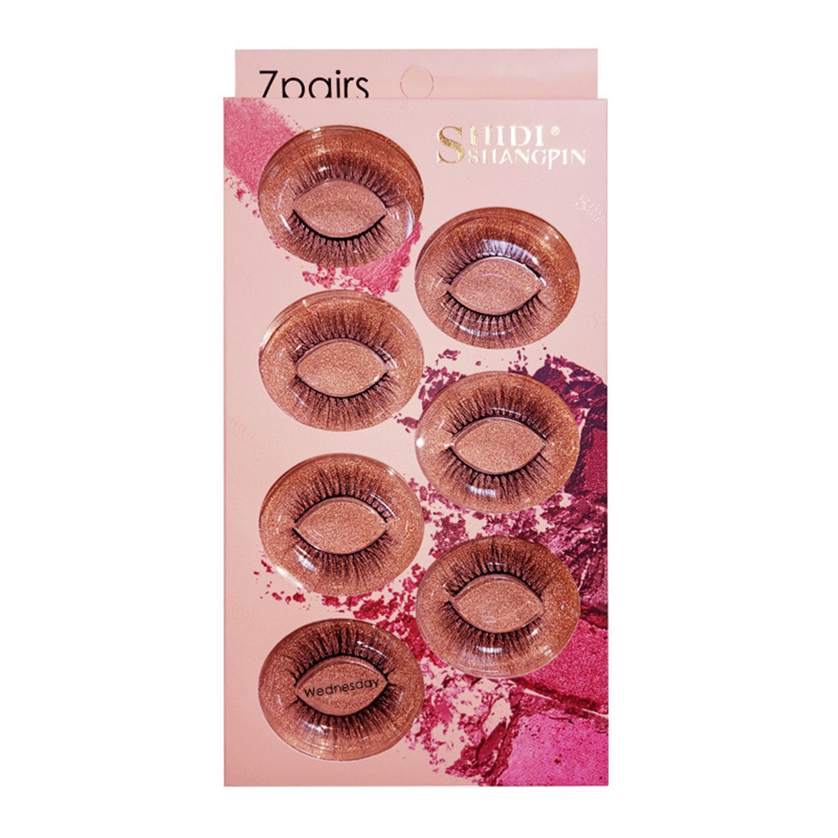 Chic Week 7 Pairs Natural Glue-on Lashes
