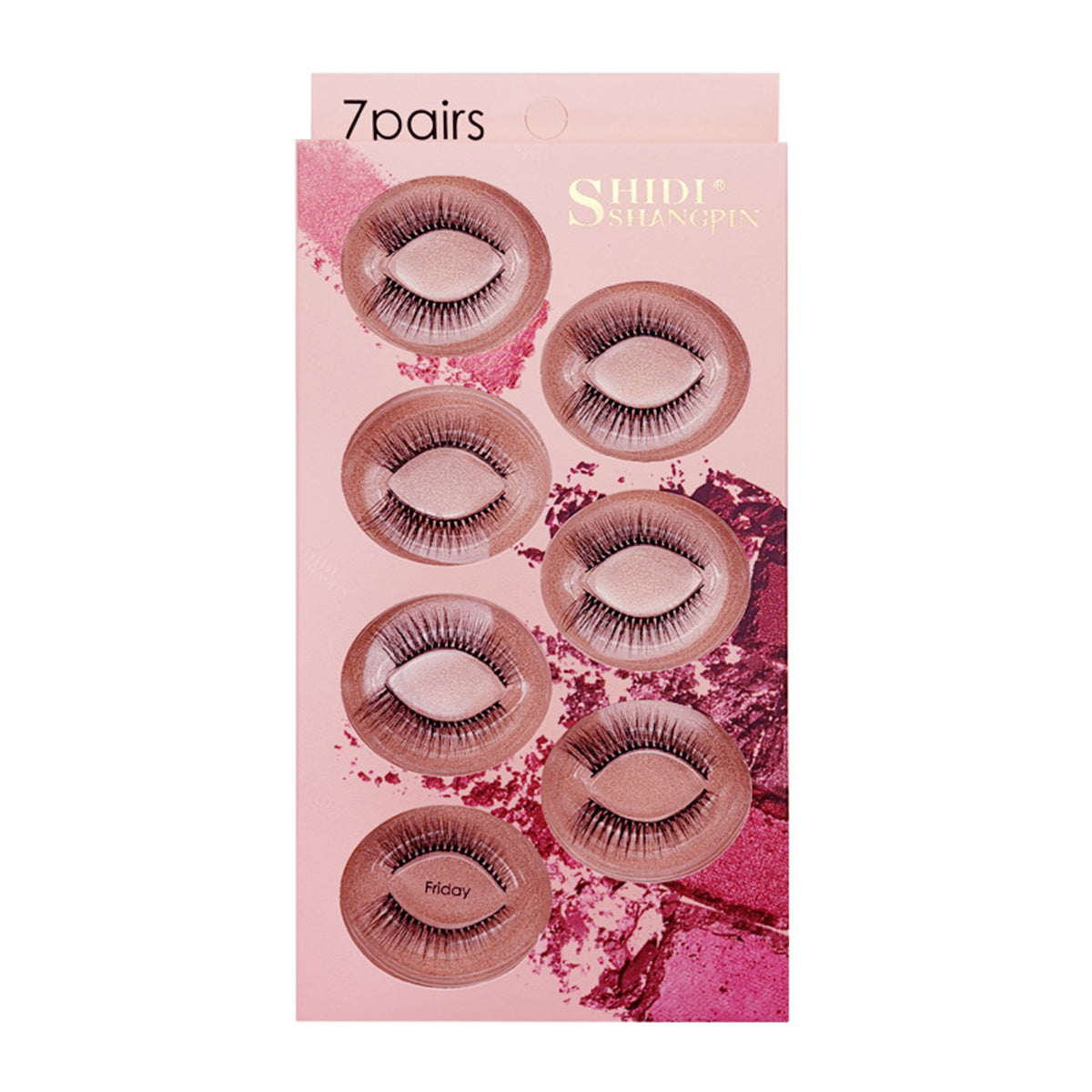 Chic Week 7 Pairs Natural Glue-on Lashes