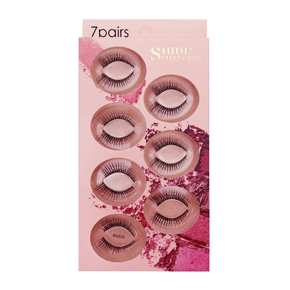 Chic Week 7 Pairs Natural Glue-on Lashes