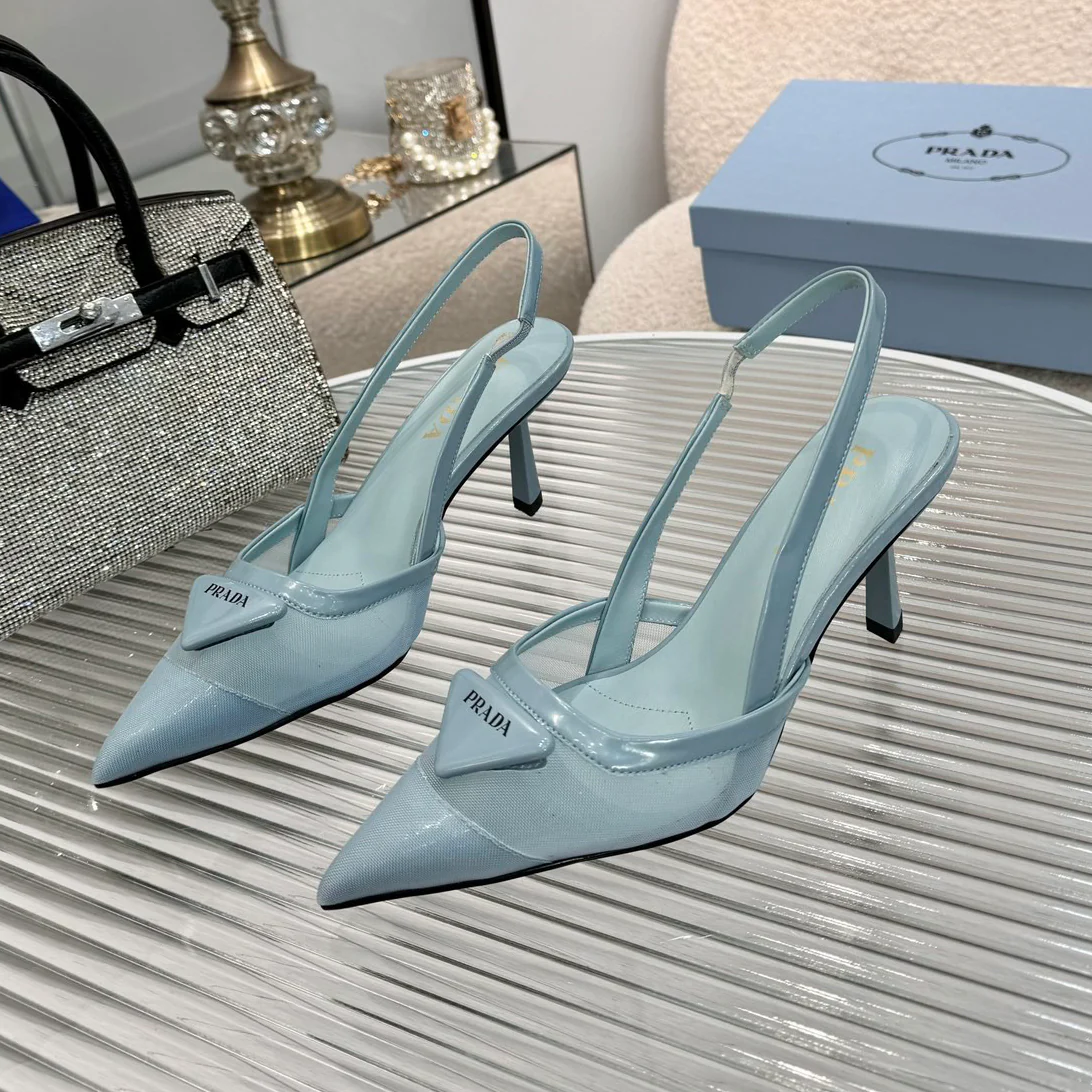 PRD fashion pointed mesh high heels 0725090813