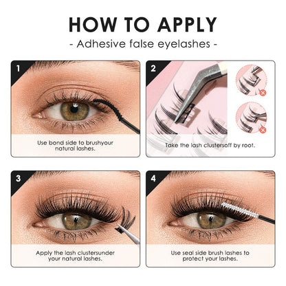 Moss Spring 7 Pairs Natural Glue-on Lashes