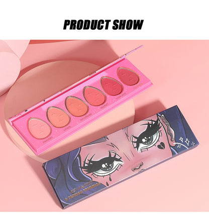 Professionl Mineral 6 Colors Matte Face Blush Palette