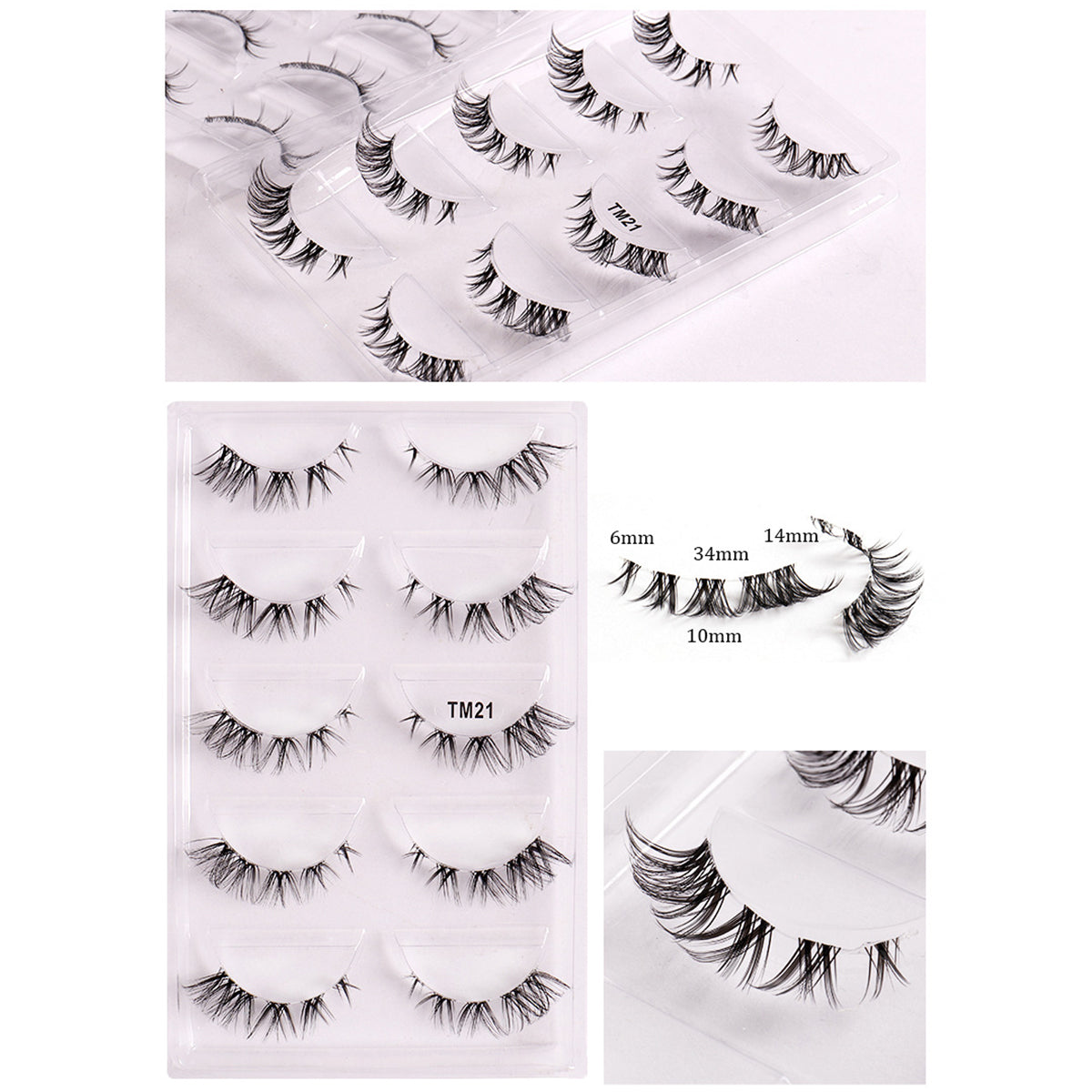 Attitude 5 Pairs Natural Lashes