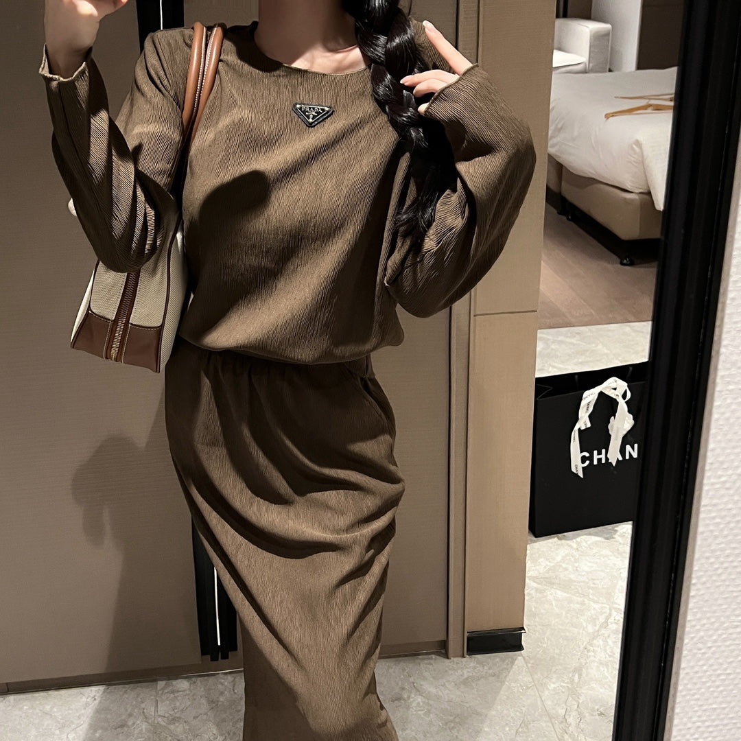 PRD Classic Long Sleeve Maxi Dress Set 0724101106