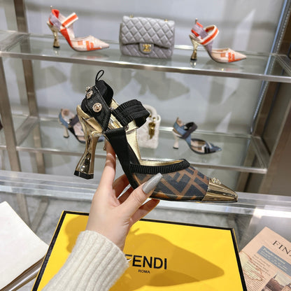 FD fashion printed pointed high heels 0725031801