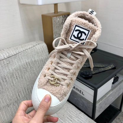 New high top fur casual shoes 1024101512