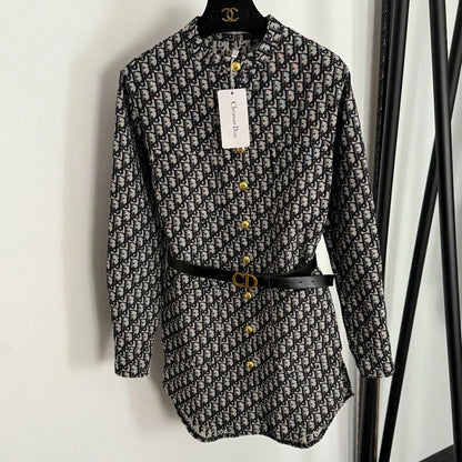 New Vintage DR Stand Collar Long-Sleeve Shirt 1025102103