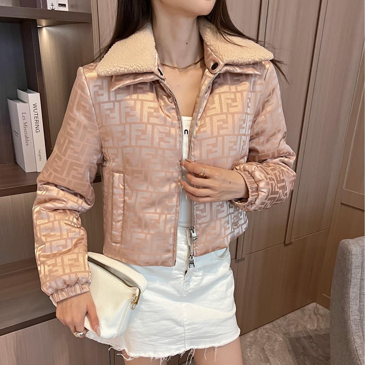 FD Fashion Cotton Stand Collar Jacket 0725030612