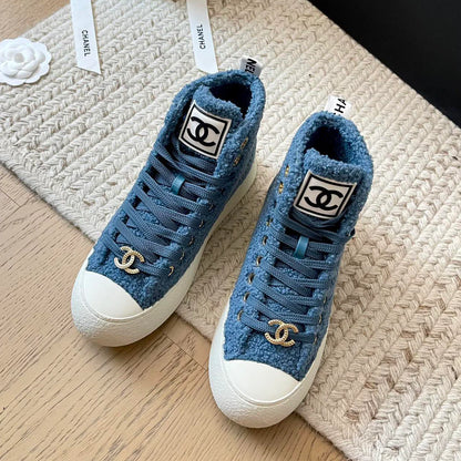 New high top fur casual shoes 1024101512