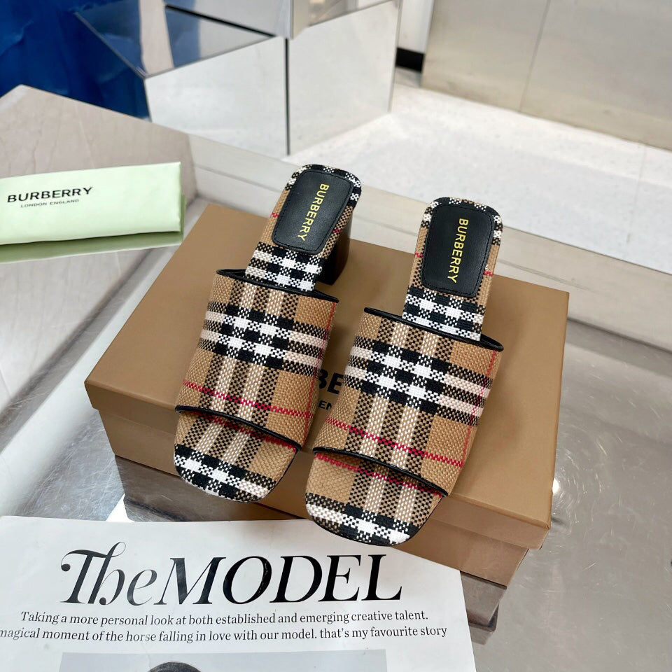 Thick heel sandals slippers 1824041116