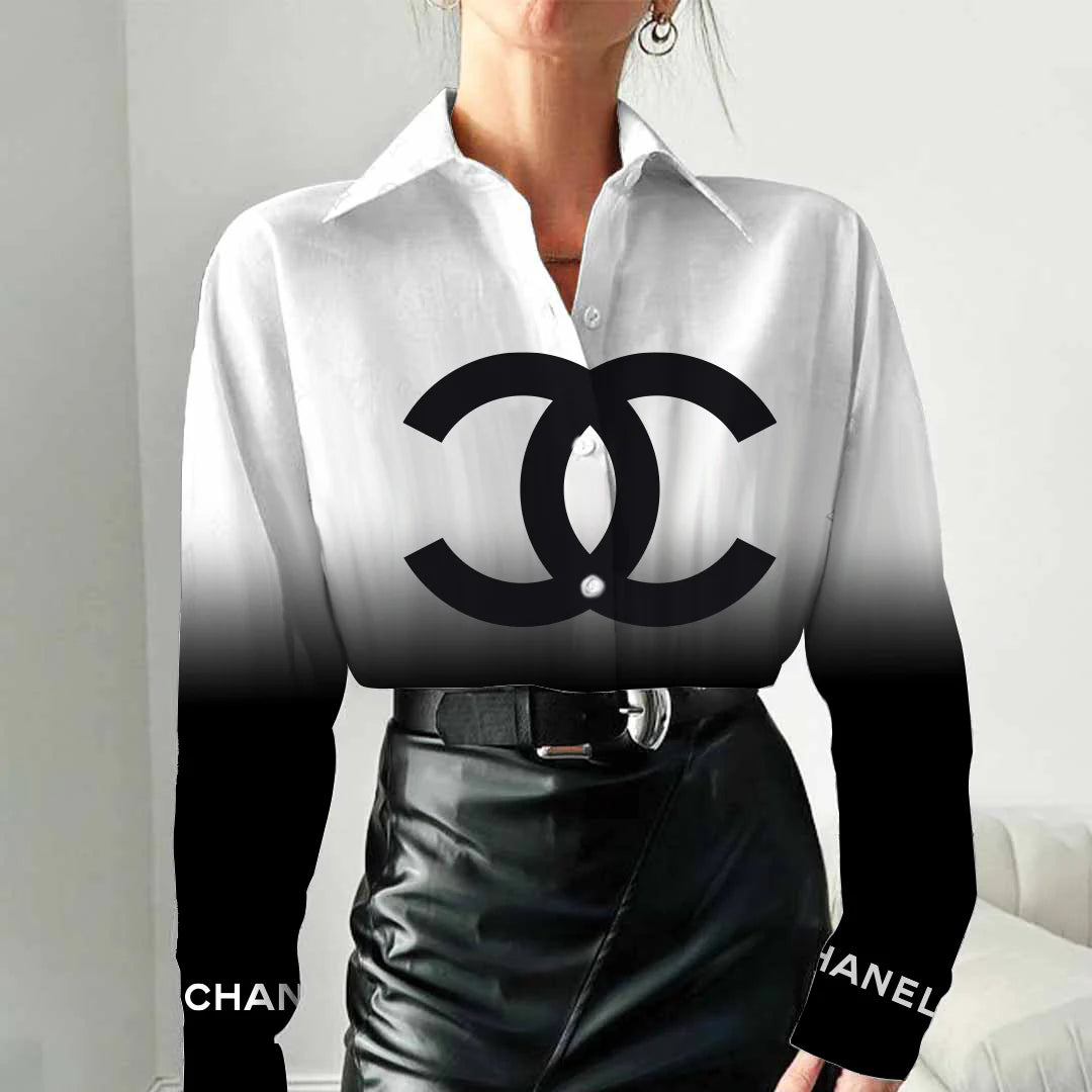 High quality fashion versatile printed long sleeve shirt 3D1024051609