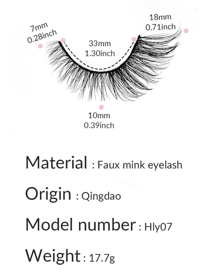Black Pearl 5 Pairs Natural Lashes