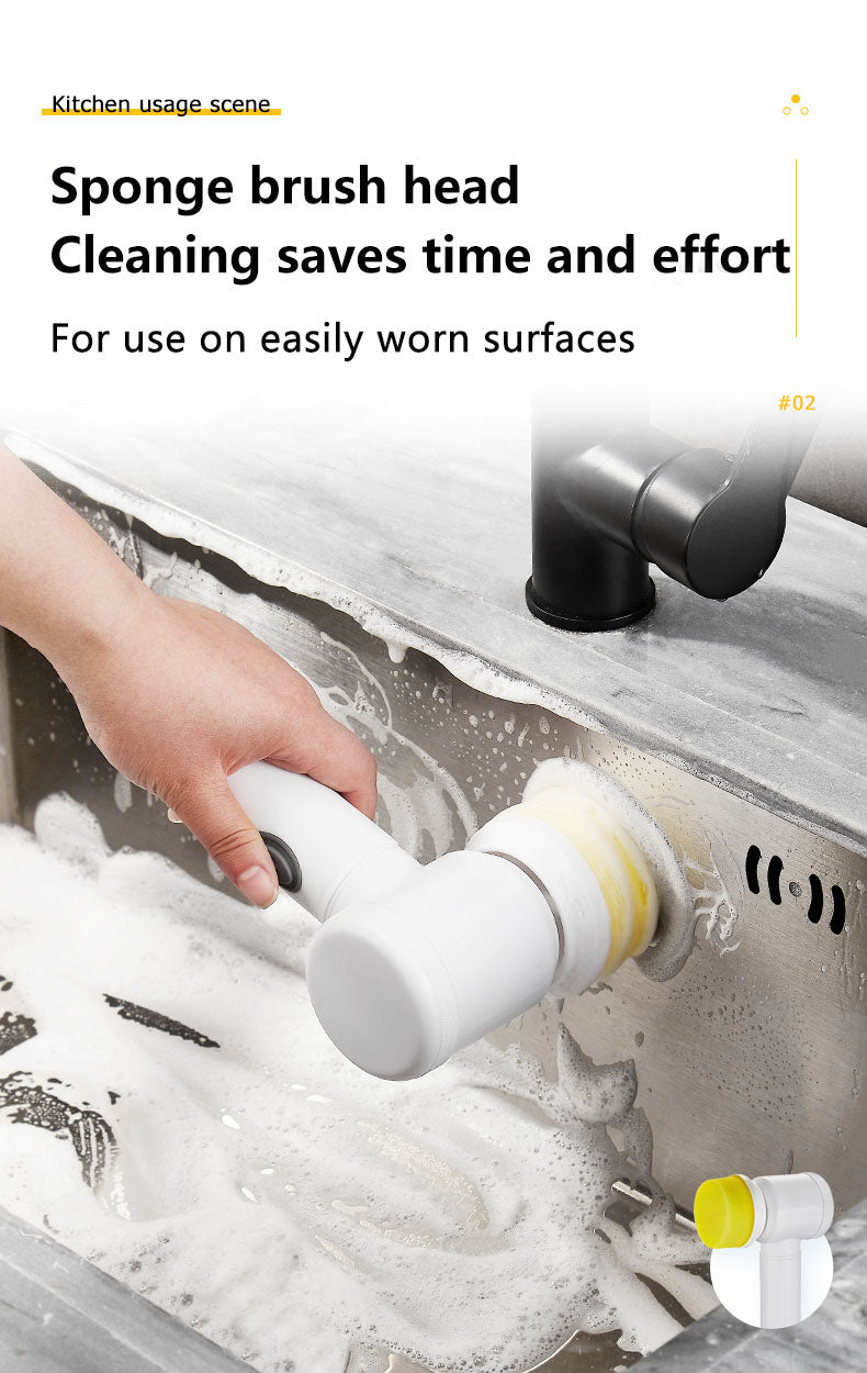 Electric Kitchen Bathroom Cleaning Tool Set