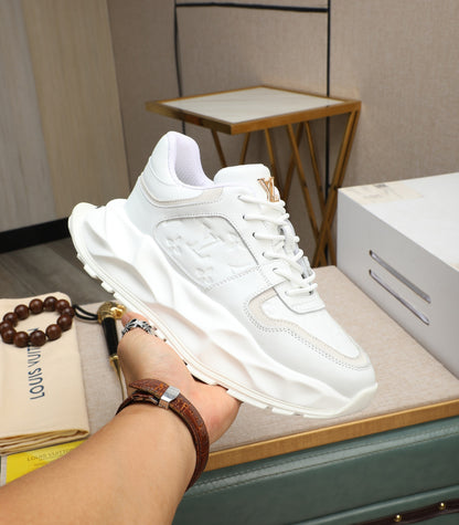 Lvv fashion luxury printed rubber sole sports shoes 0724121601