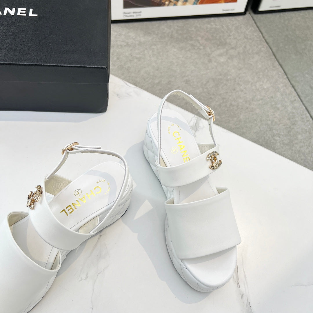 Chane1 top fashion thick-soled rhombus sandals 0724030811
