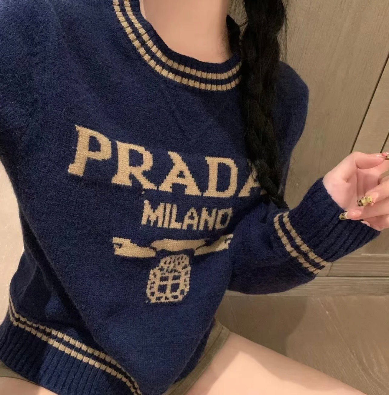 PR Long Sleeve Crewneck Sweater 1824091012