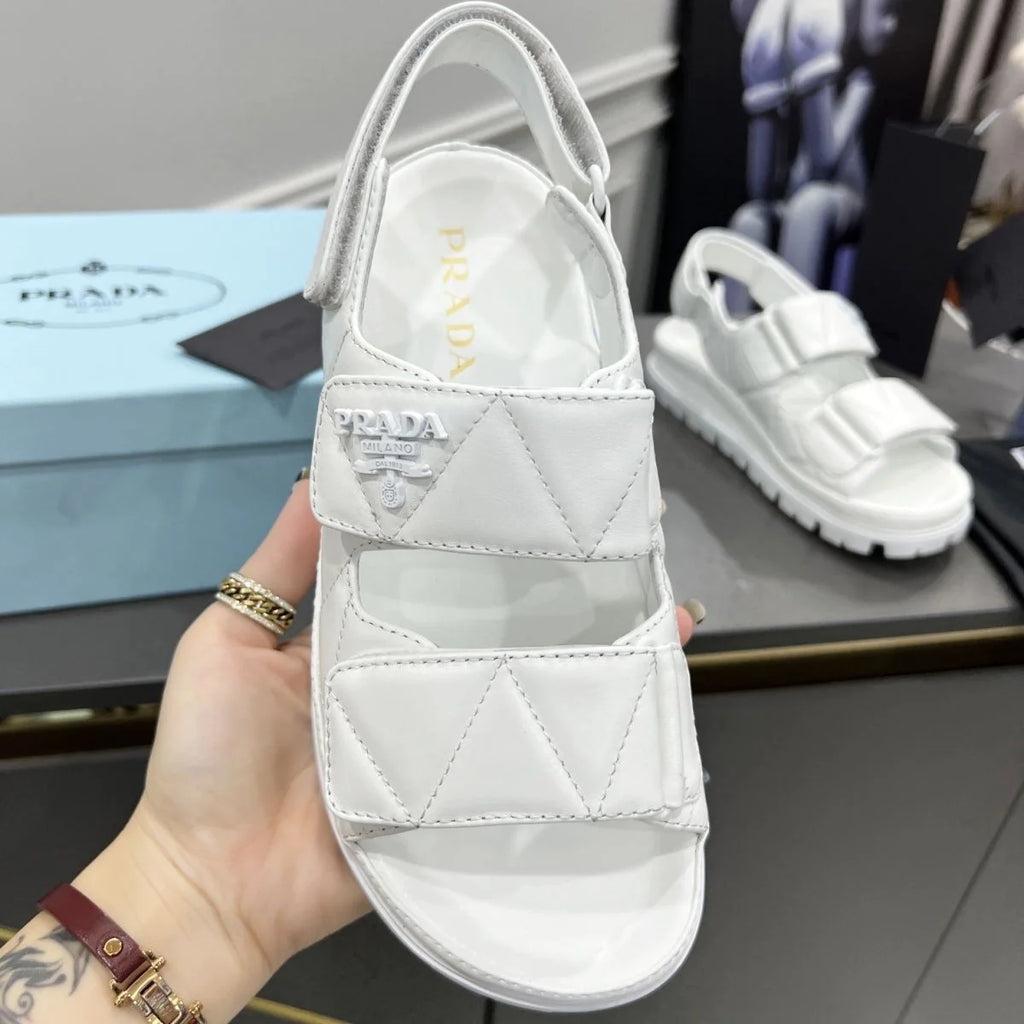 Spring And Summer New Women's Shoes Leather Soft Bottom Muffin Sandals Velcro 1024030828