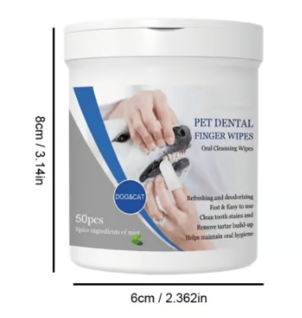 Pet Teeth Macular Bacteria Cleaning Finger Wipes