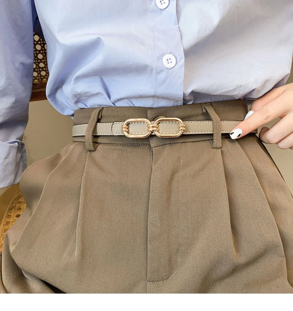 New H Family Leather Fine Belt 1024032019